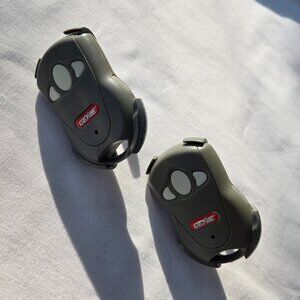 2 Genie GICT390 3-Button Garage Door Opener Remote w/ Visor Clip